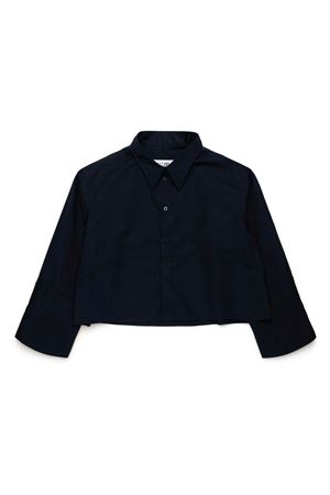 camicia in cotone nero MAISON MARGIELA KIDS | M60658MM014M6900